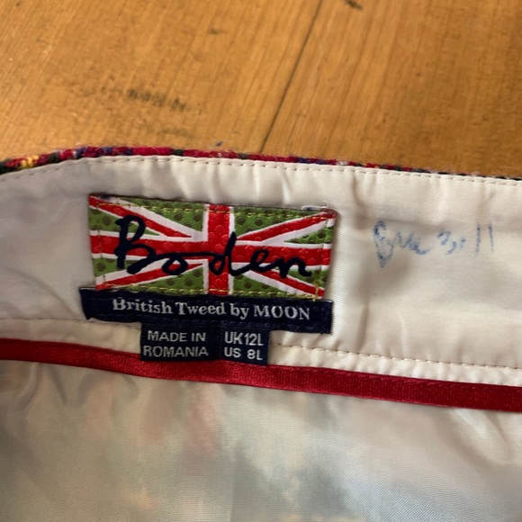 Boden Wool Plaid Skirt - Size 8 - Picture 9 of 10